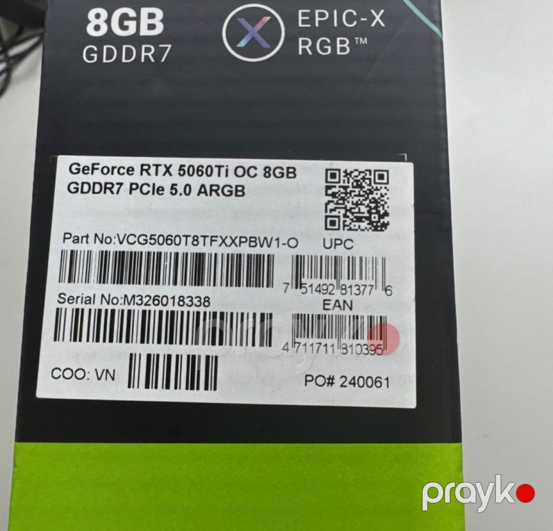 Pny RTX 5060 Ti 8GB — Kompüterlər və noutbuklar, Bakı (3)