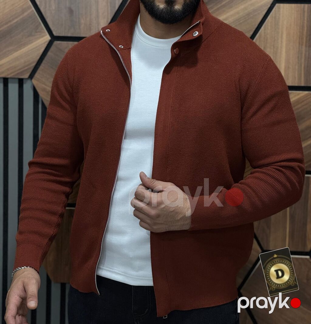 Kişi trikotaj jaketi – fermuarlı, düyməli yaxalı model - Model: kişi — Coqlar və zaqetlər, Sumqayıt (3)