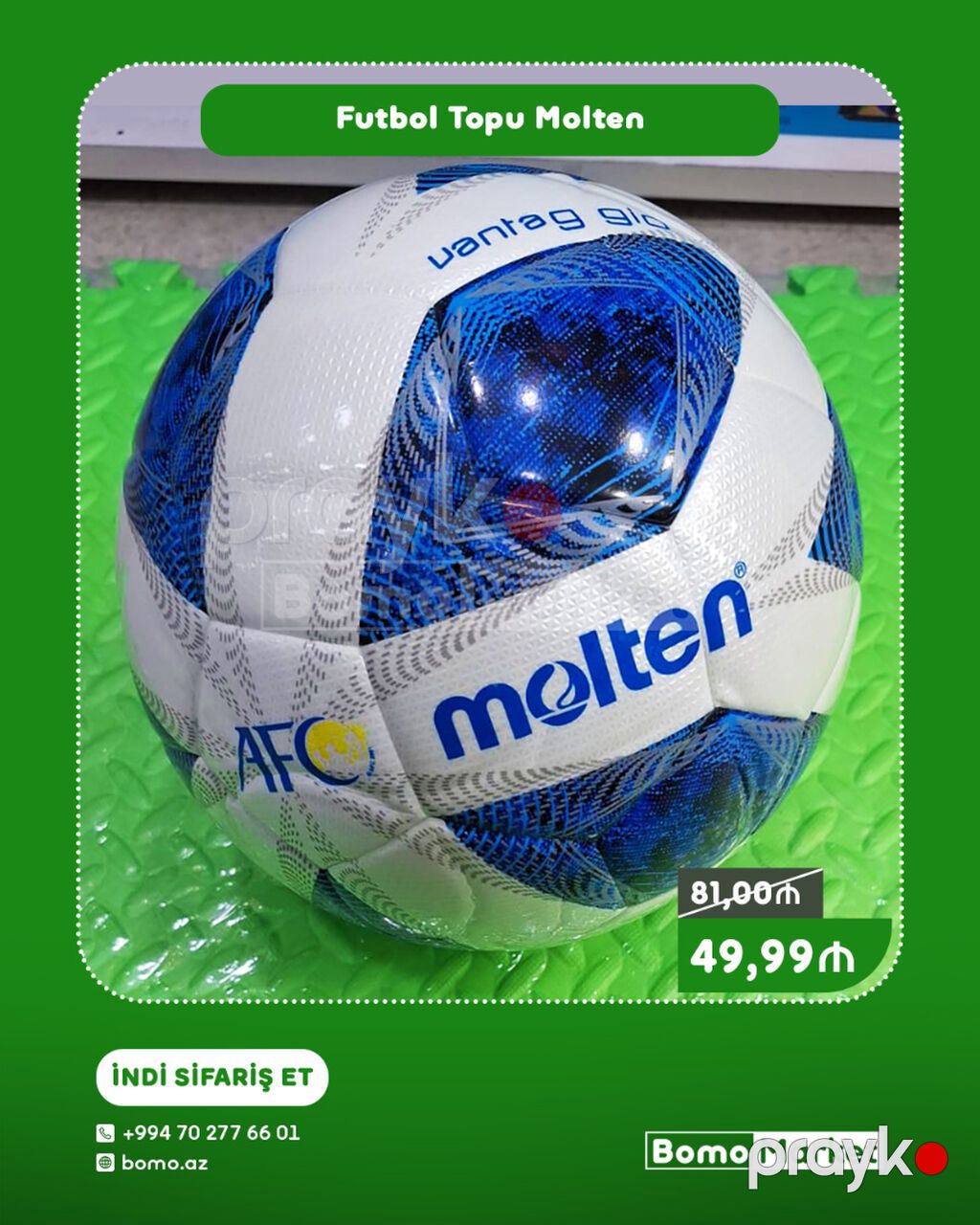 Futbol Topu Molten - Brend: Molten - Model: Vantaggio (üzərində — Top oyunları, Bakı
