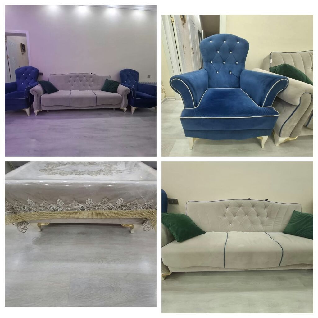 İşlənmiş, Klassik divan, Qonaq otağı üçün, Açılmayan — Yumşaq mobilya dəstləri, Bakı