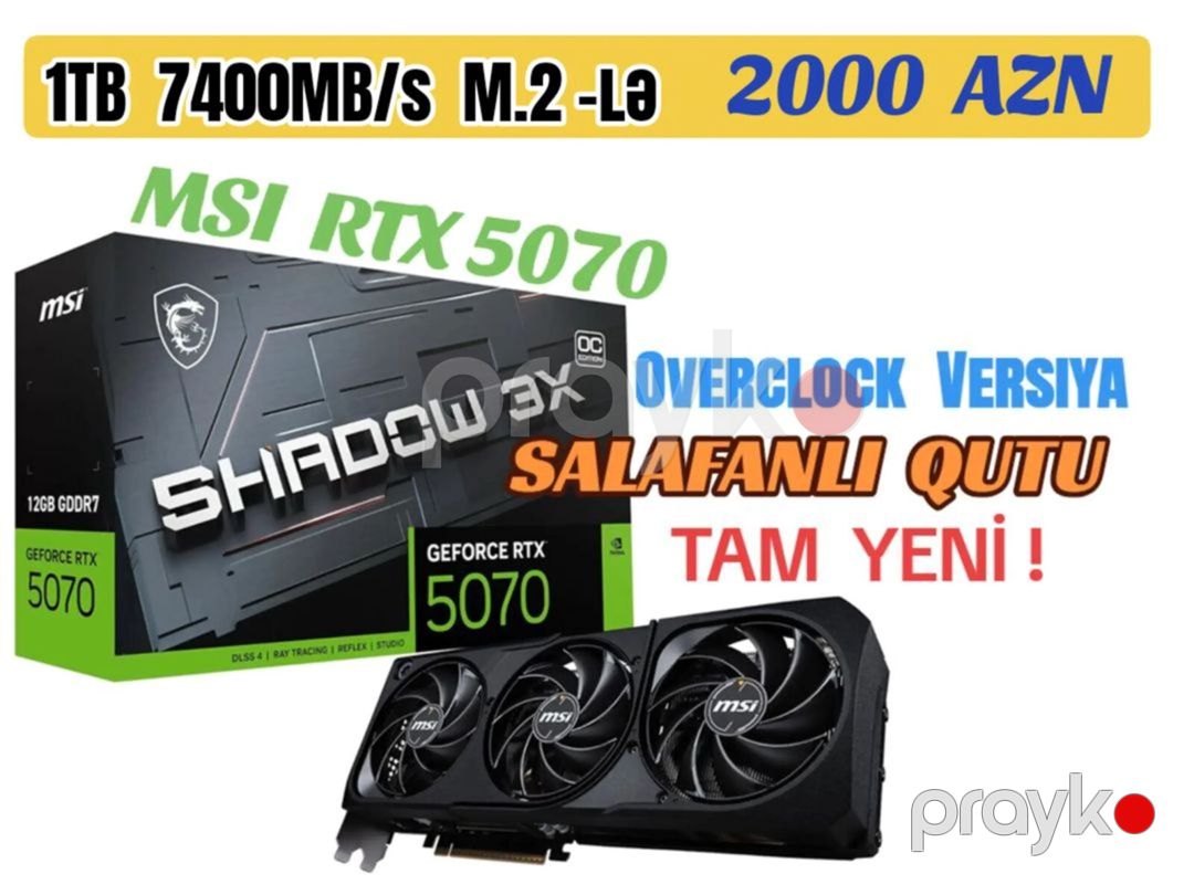 Msı RTX 5070 12GB — Kompüterlər və noutbuklar, Bakı