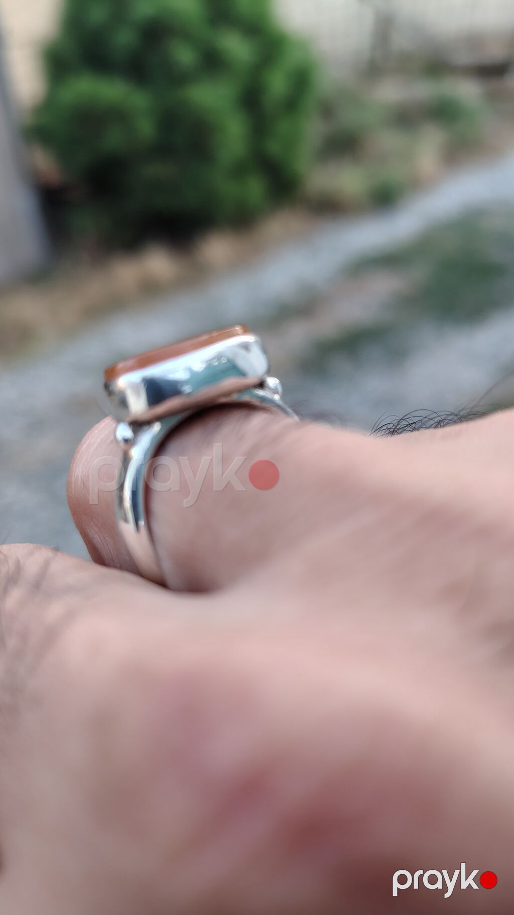 Üzük, Gümüş, 999 Əyar, Əqiq — Üzüklər, Digah (2)