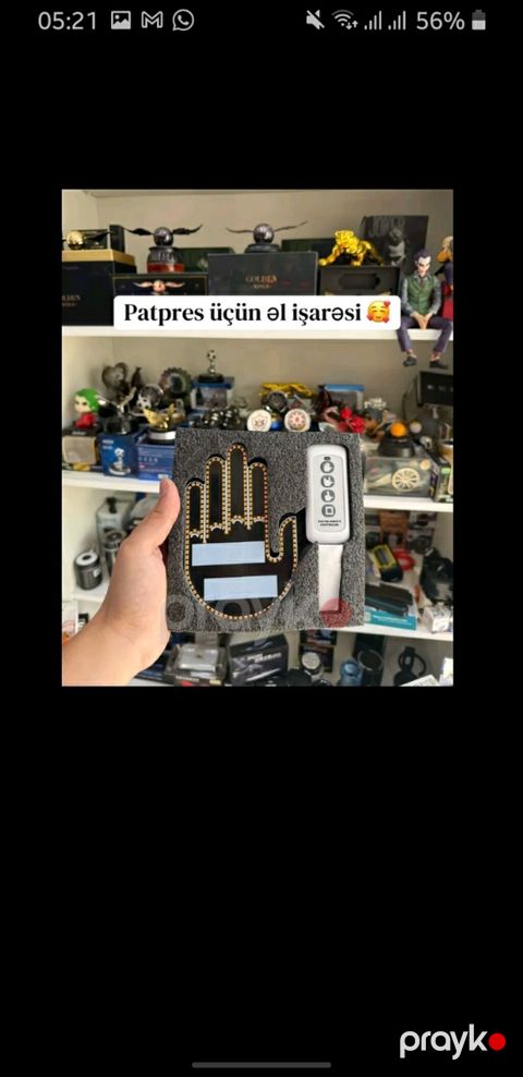 Patpres üçün LED əl işarəsi - Patpres aparatları üçün dekorativ və — Digah