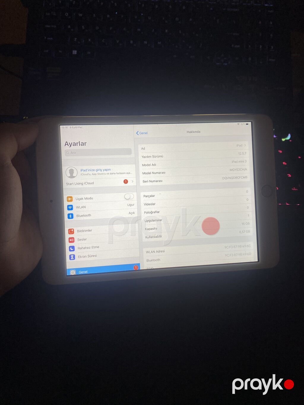 Salam Ipad Mini 3 Ideal Veziyyetde Problemsiz Bypass olunub Heçbir — Apple, Bakı (4)