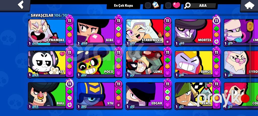 Brawl Stars hesabı – yüksək kuboklu, tam kolleksiya - Kupa yolu — Digər, Bakı (2)