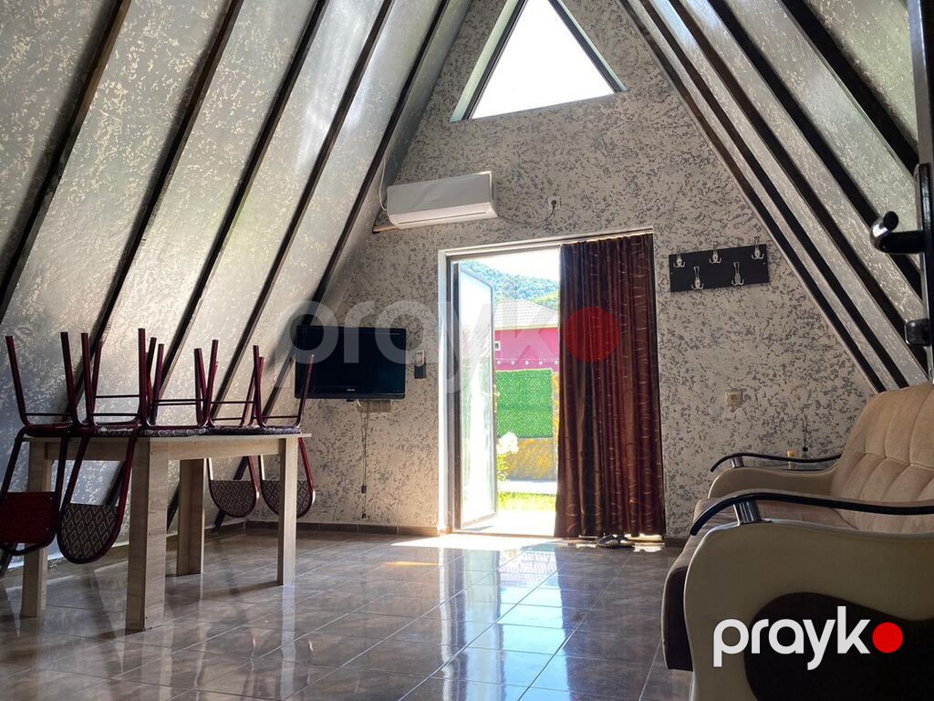 Qaxda A‑Frame tipli dağ evi – gündəlik istirahət üçün - Üslub: trapes — Ev, villa, Qax (4)