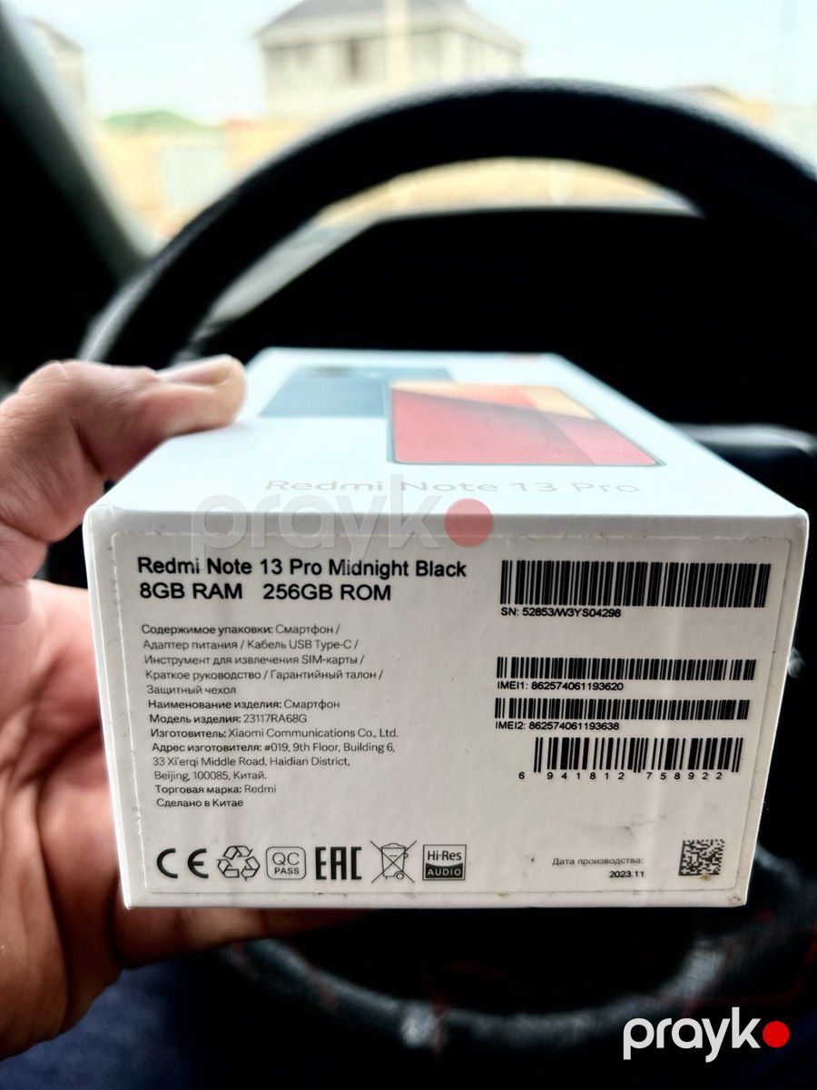 Xiaomi Redmi Note 13 Pro 5G Midnight Black 256GB/12GB — Smartfonlar, Gəncə (6)