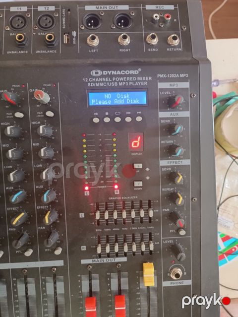 Dynacord PMX-1202A MP3 – 12 kanallı gücləndiricili mikser — Beyləqan