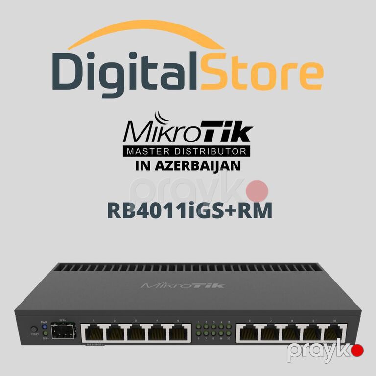 MikroTik RB4011iGS+RM — Şəbəkə və server avadanlığı, Bakı (2)