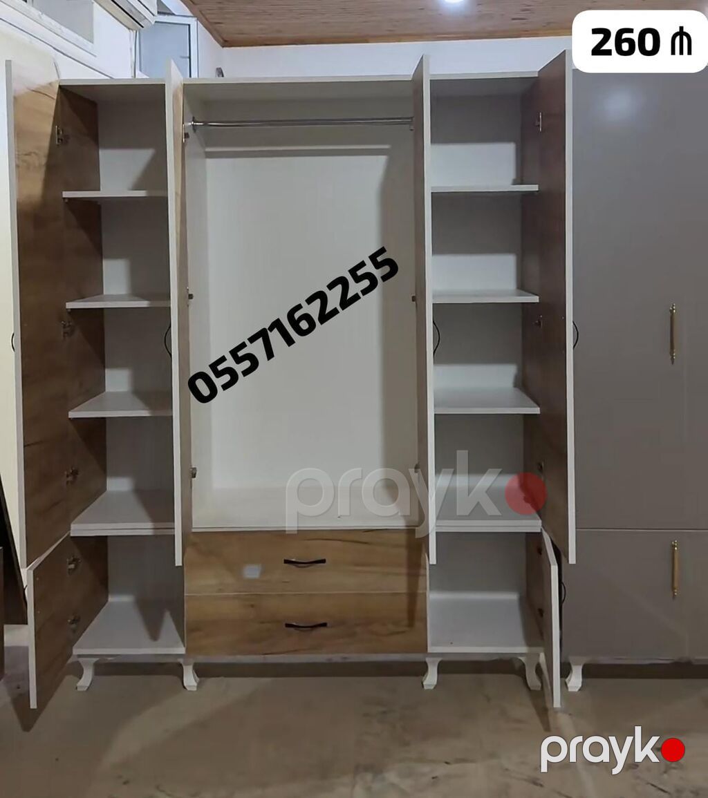 Yataq otağı üçün çoxfunksiyalı 5 qapılı geyim dolabı - Dizayn — Şkaflar, Bakı (5)