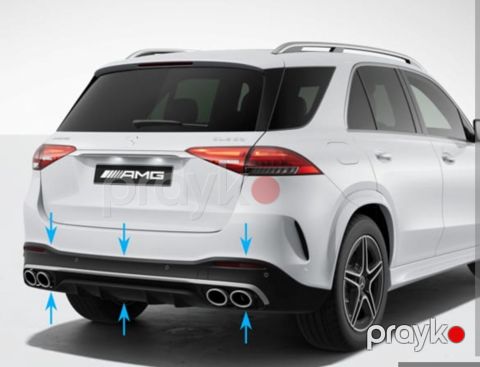 Mercedes W167 GLE Səs boğucu başlığı 5.3 Amg — Bakı