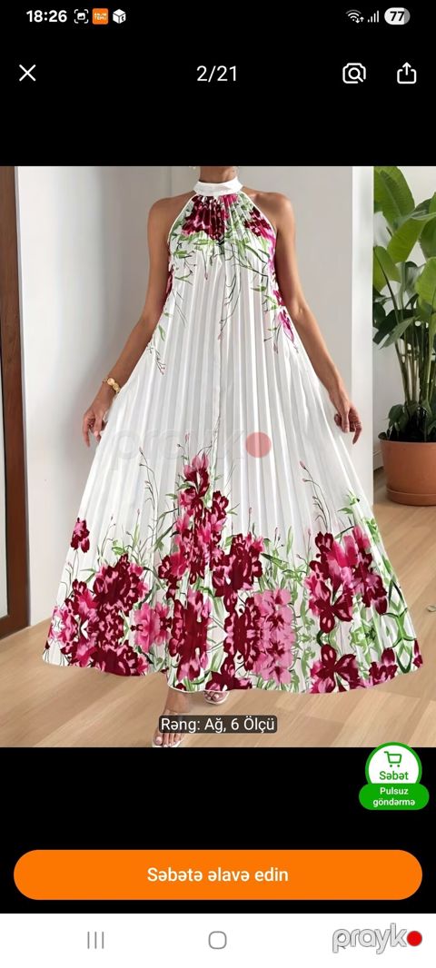 Gündəlik don, Maksi, 2XL — Bakı