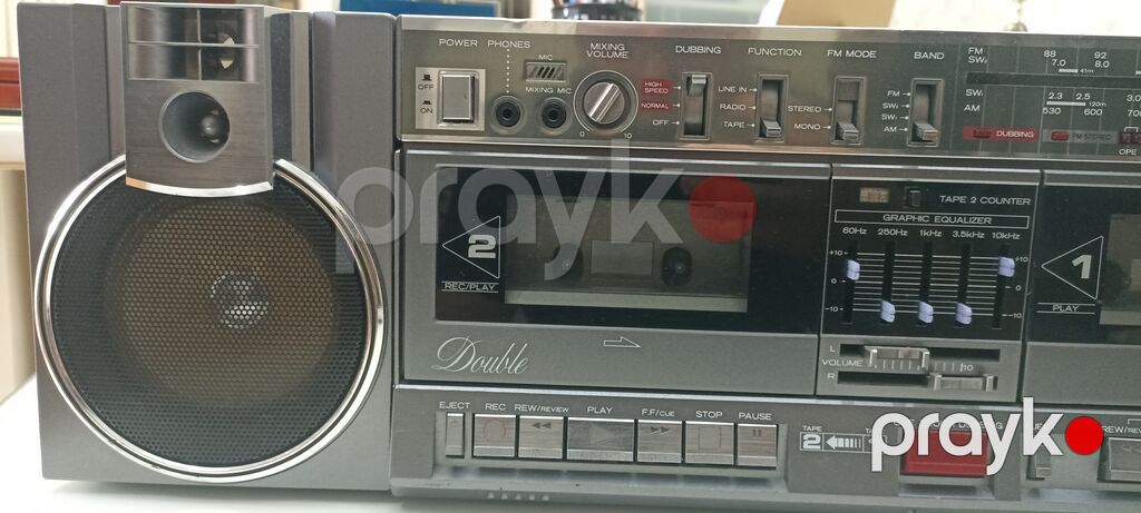 Hitachi portativ kasetli maqnitofon – klassik “boombox” tipli model — Digər, Bakı (4)