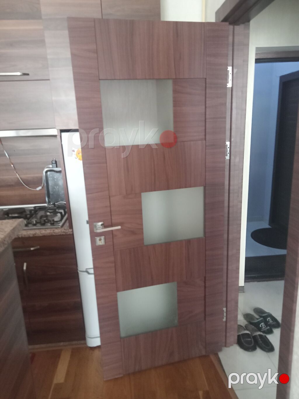 Mebel və qapı dəsti - Daxili otaq qapıları: tünd qoz rəngli — Şkaflar, Bakı (2)