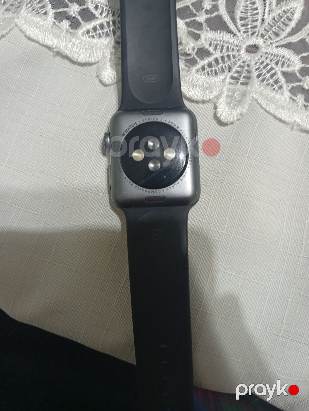 Apple Watch Series 3 – 38 mm, Space Gray alüminium korpus, qara — Ağıllı saatlar, Gəncə (3)