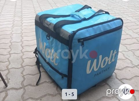 Wolt Partnyor istilik-soyutma çatdırılma çantası - Rəng: mavi, Wolt — Bakı