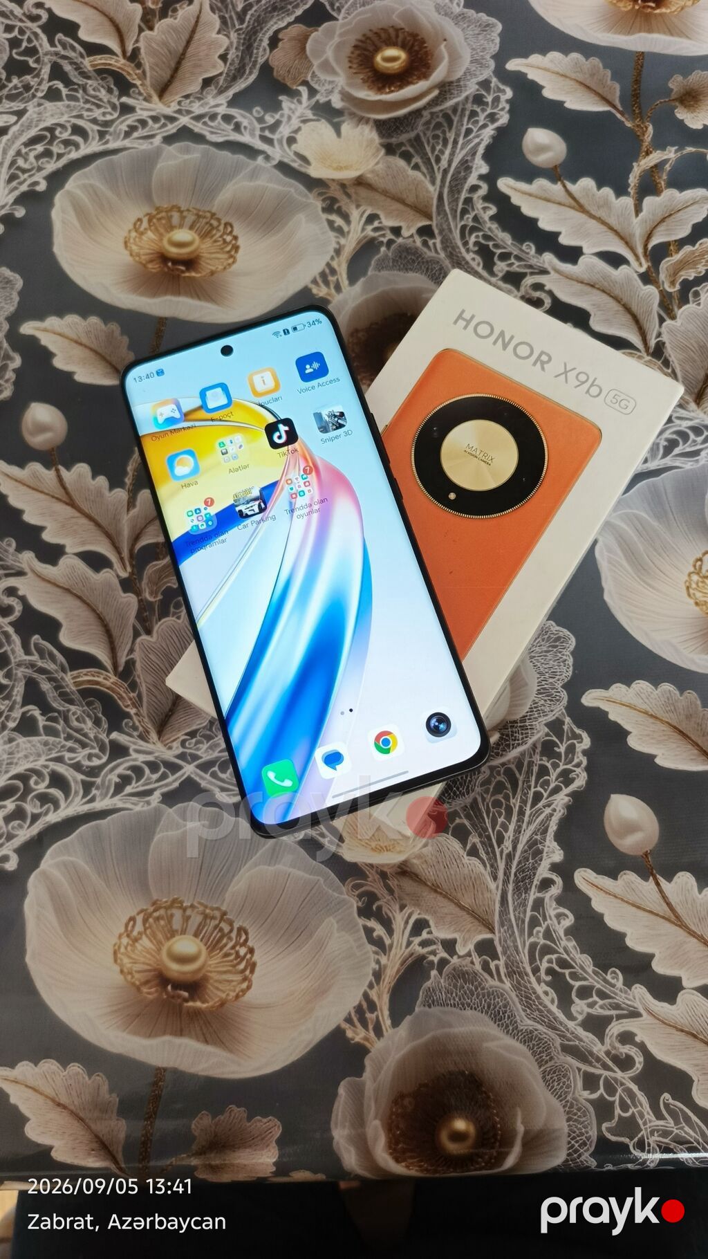 Honor X9b, 256 GB, rəng - Narıncı, Barmaq izi — Honor, Digah (2)