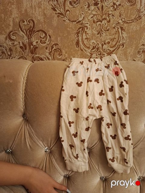 Uşaq şalvarı - Model: Körpələr üçün yumşaq ev şalvarı - Rəng: Krem — Xırdalan