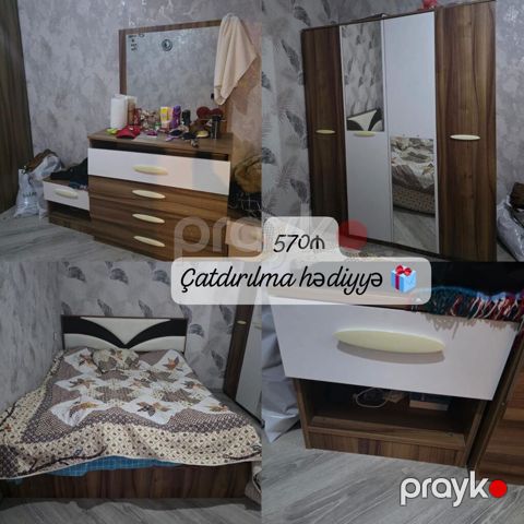 Yataq dəsti satılır çatdırılma daxil 570₼. Matrası var.Ünvan — Bakı