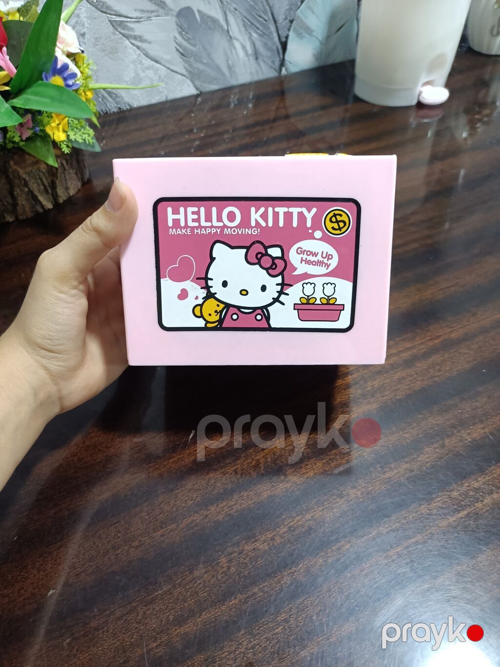 Hello Kitty temalı avtomatik qəpik qutusu (pişikli) - Dizayn: Çəhrayı — Oyuncaqlar, Bakı