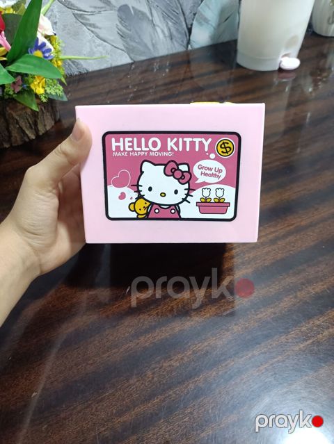 Hello Kitty temalı avtomatik qəpik qutusu (pişikli) - Dizayn: Çəhrayı — Bakı