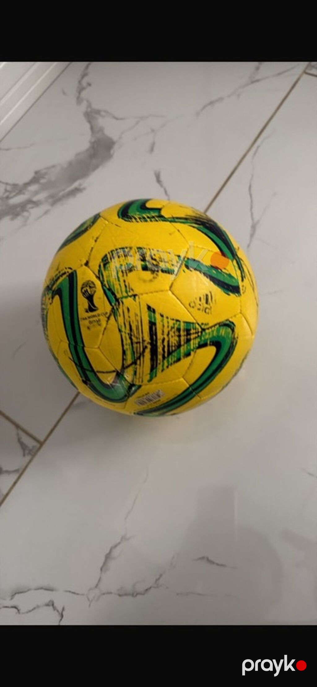 Məhsul: Adidas Brazuca futbol topu - Rəng: Sarı əsas fon, yaşıl-qara — Top oyunları, Digah (2)
