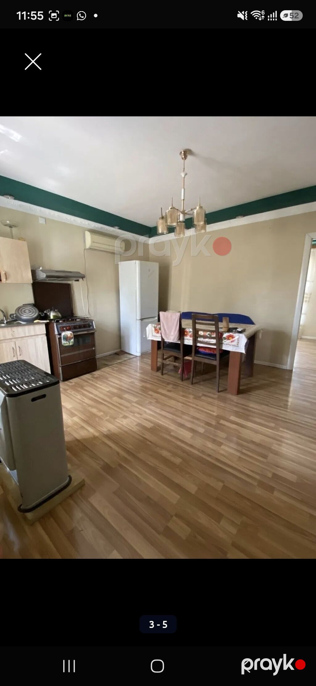 1 otaqlı həyət evi – mətbəx-studio və sanitar qovşağı ilə - Plan — Ev, villa, Bakı (3)