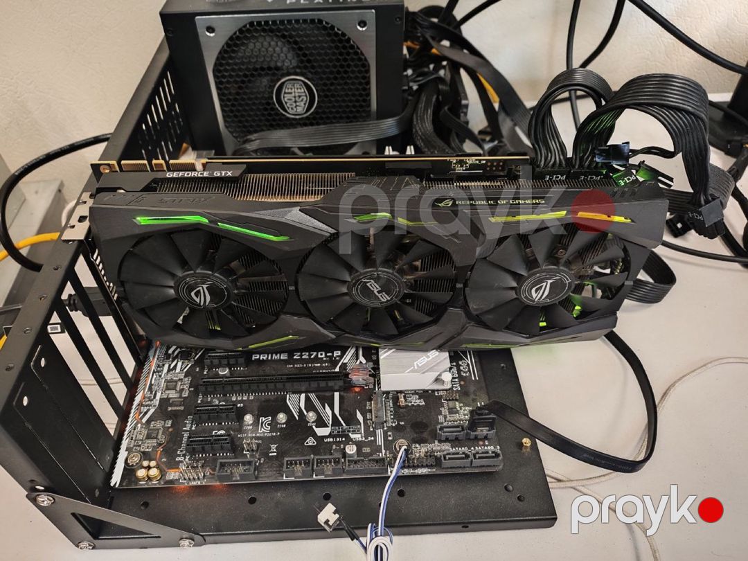 Video kart Asus GTX 1080Ti Rog Strix 11GB — Kompüterlər və noutbuklar, Bakı (4)