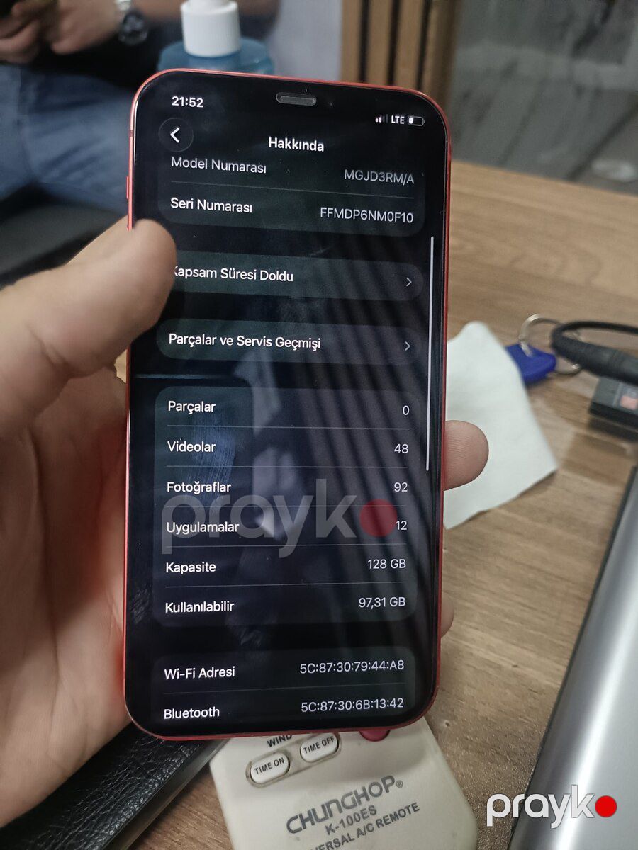 Apple iPhone 12 Red 128GB/4GB — Smartfonlar, Bakı (10)