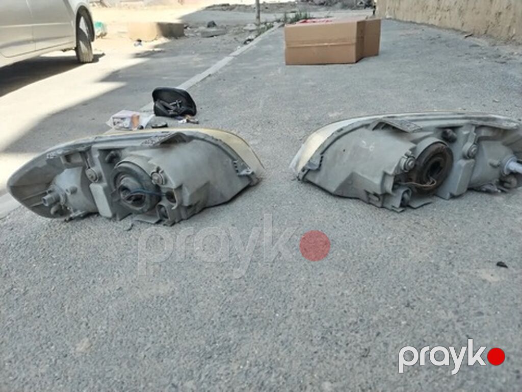 Komplekt, Yaxın və uzaq vuran işıqlar Universal auto, Orijinal, Çin, İşlənmiş — Avtomobil işığı, Saray (2)