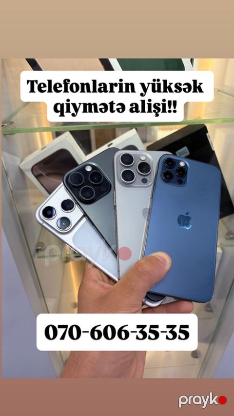 Telefonların yüksək qiymətə alışı xidməti - Brend: Apple iPhone — Bakı