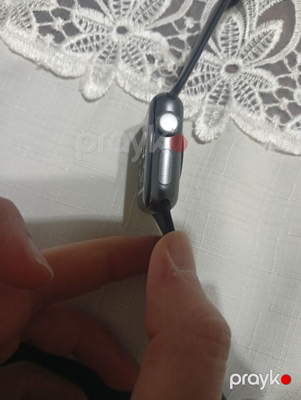 Apple Watch Series 3 – 38 mm, Space Gray alüminium korpus, qara — Ağıllı saatlar, Gəncə (2)