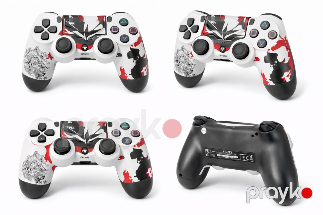 PS4 Joystick Ağ-qırmızı dizayn — Oyunlar, konsollər və proqramlar, Bakı (2)