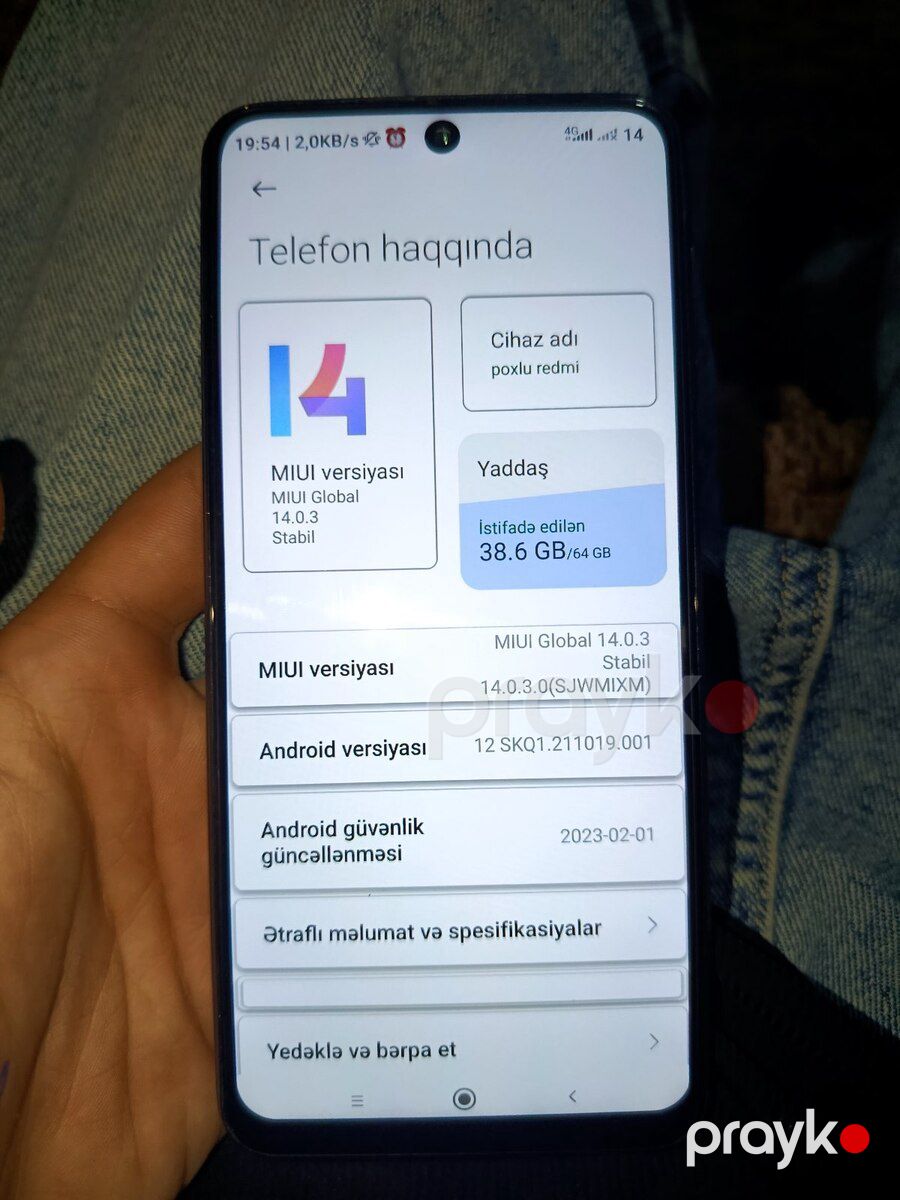 Xiaomi Redmi Note 9S Aurora Blue 64GB/4GB — Smartfonlar, Bakı (3)