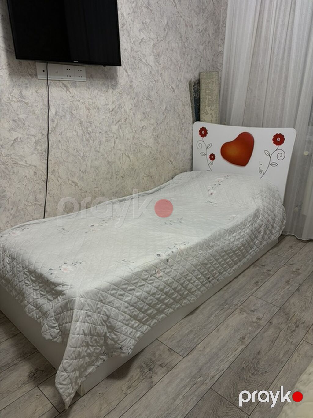 Oğlan və qız üçün, İşlənmiş, Çarpayı, Bazasız, Matras ilə, Siyirməsiz — Yataqlar, Qobu (2)