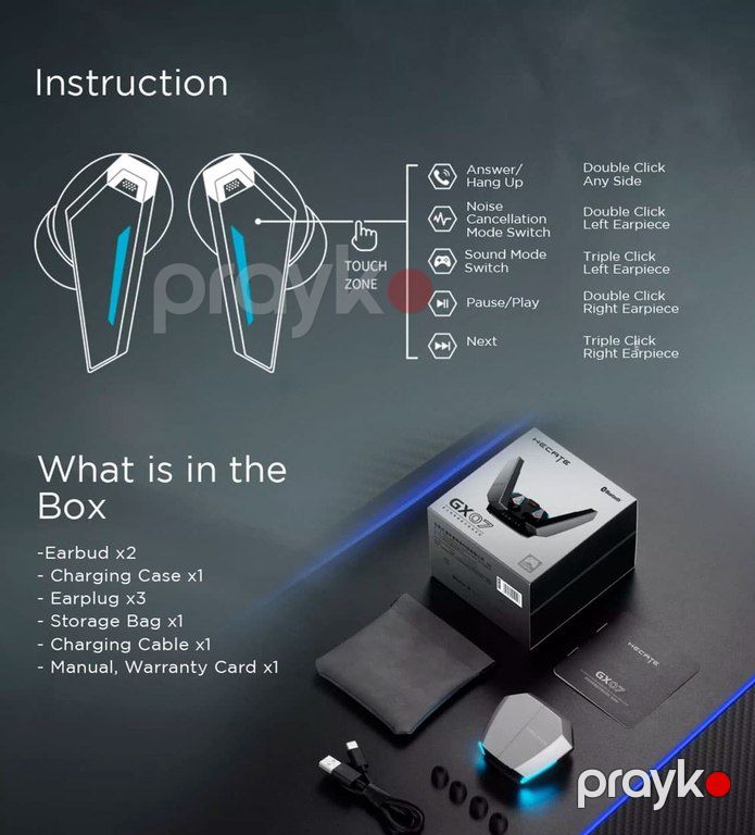 Edifier GX07 True Wireless Gaming Earbuds with ANC — Səs texnikası, Bakı (9)