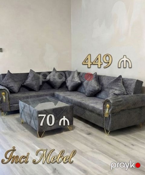 Yeni, Künc divan, Qonaq otağı üçün, Açılmayan — Bakı
