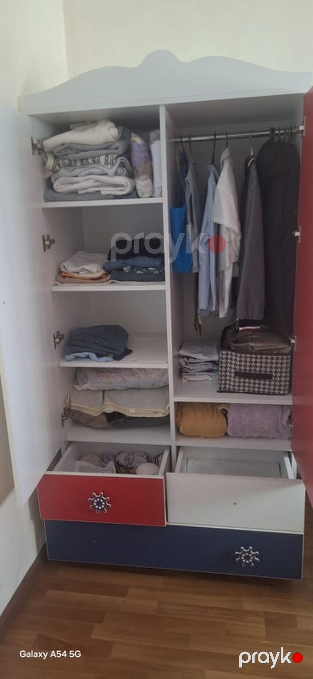 Oğlan və qız üçün, İşlənmiş, 2 qapılı, Açılan, Düz dolab — Şkaflar, səndinlər, tumbalar, Bakı (2)