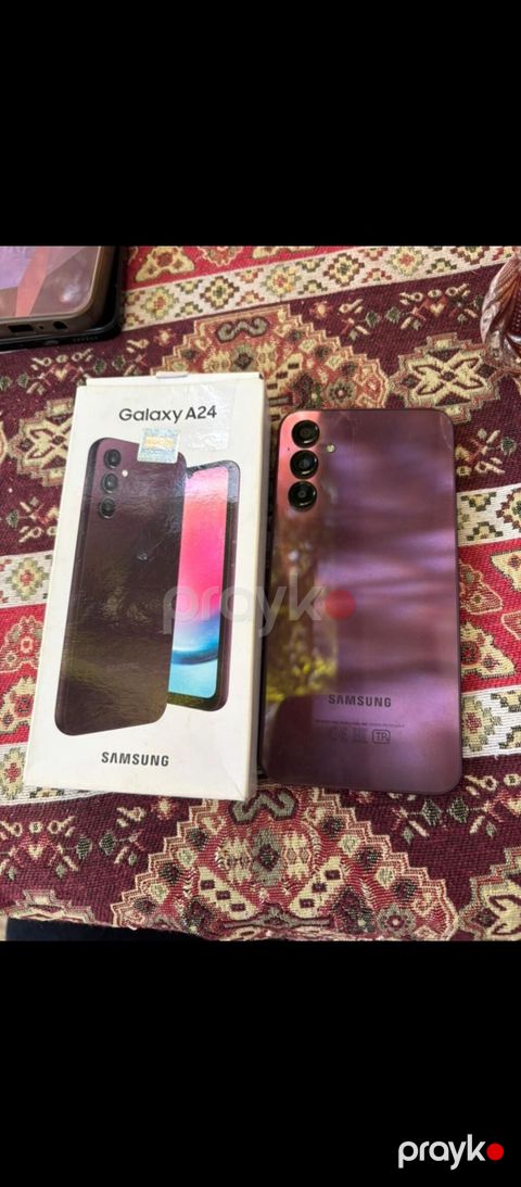 Samsung Galaxy A24 4G, 128 GB, rəng - Bənövşəyi, Barmaq izi — Bakı