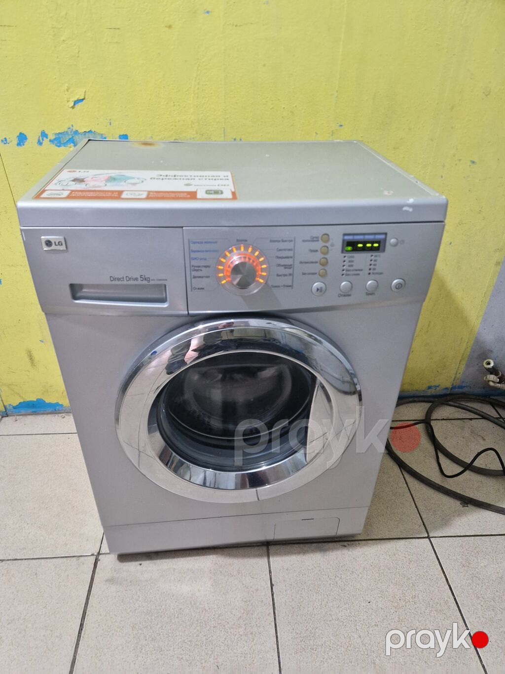 Paltaryuyan maşın LG, 5 kq, İşlənmiş, Avtomat, Qurutma var, Kredit yoxdur, Ödənişli çatdırılma — Çamaşır maşınları, Bakı (2)
