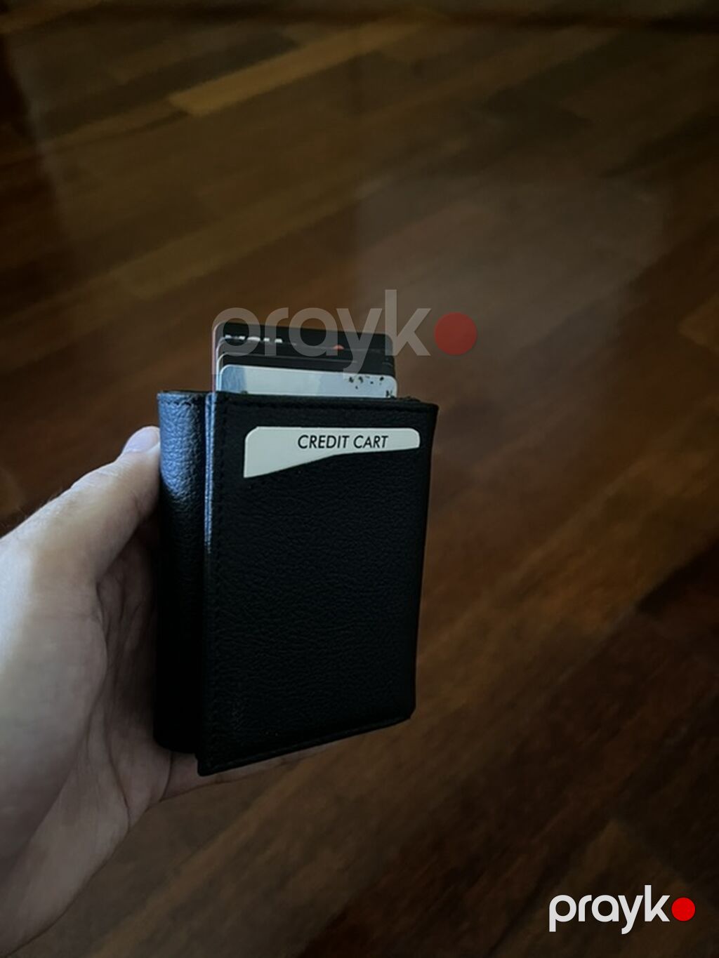 Portmone –-kartlıq-cüzdan - Material: qara rəngdə dəri görüntülü — Cüzdanlar və vizit kartlıqları, Bakı (2)