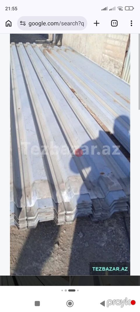 Məhsul: Dam və hasar üçün profnastil vərəqlər Təsvir: - Material — Bakı
