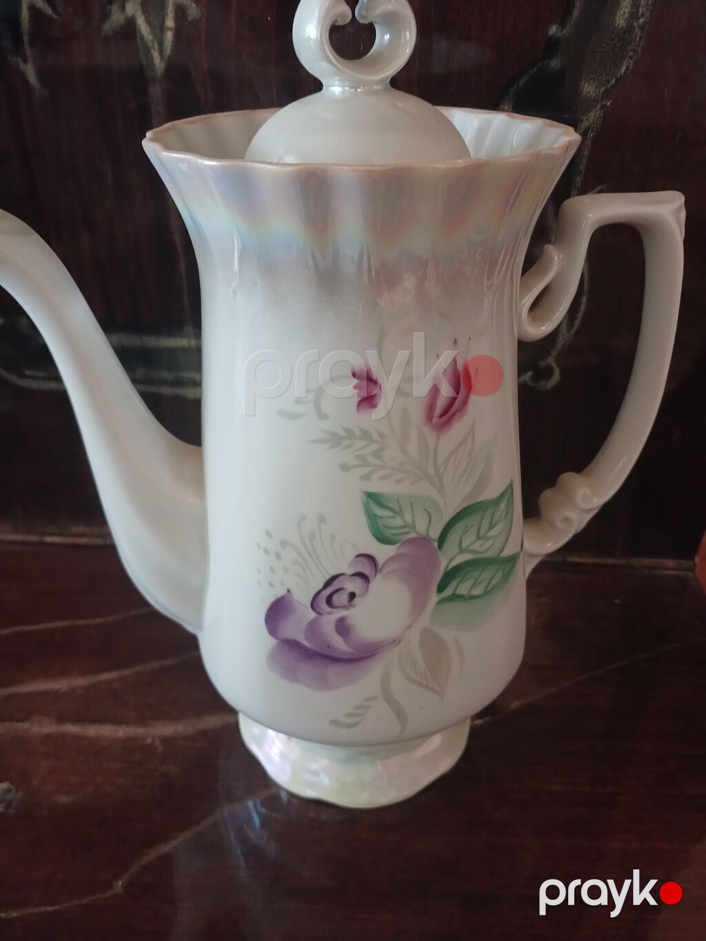 Porselen çay/qəhvə çayniki təmiz keçmiş Antokvar Çin malı - Material — Aparatların təmiri və quraşdırılması, Saatlı