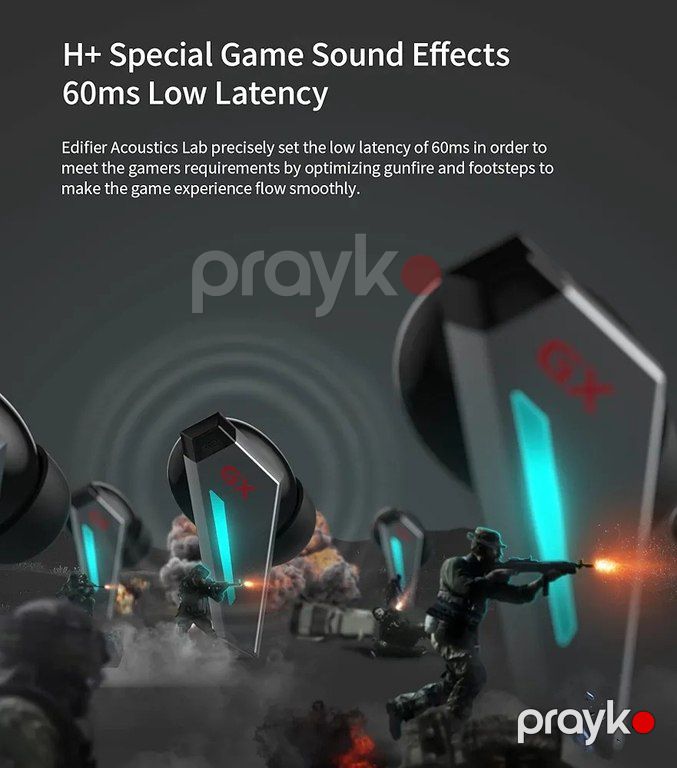 Edifier GX07 True Wireless Gaming Earbuds with ANC — Səs texnikası, Bakı (3)