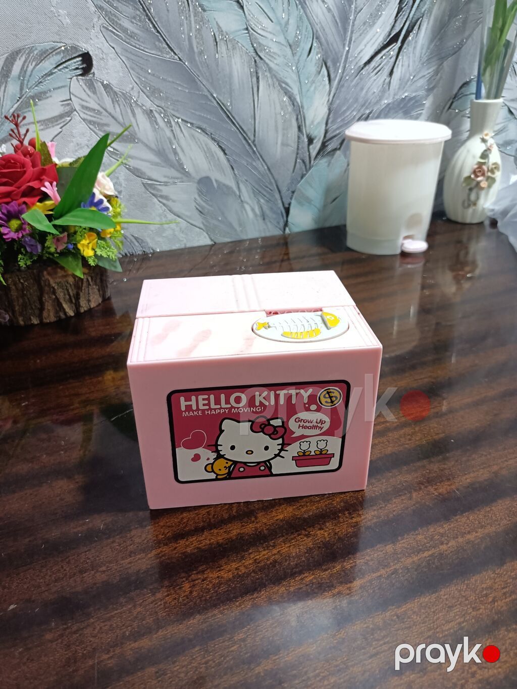 Hello Kitty temalı avtomatik qəpik qutusu (pişikli) - Dizayn: Çəhrayı — Oyuncaqlar, Bakı (2)