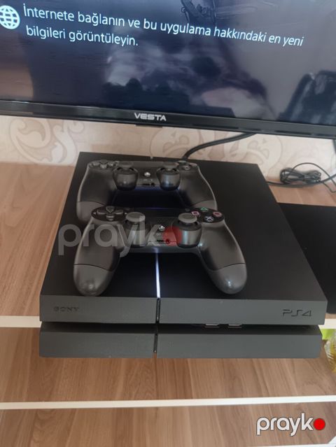 Sony PlayStation 4 (PS4) – Fat model, qara rəng Komplekt: - PS4 — Şəmkir