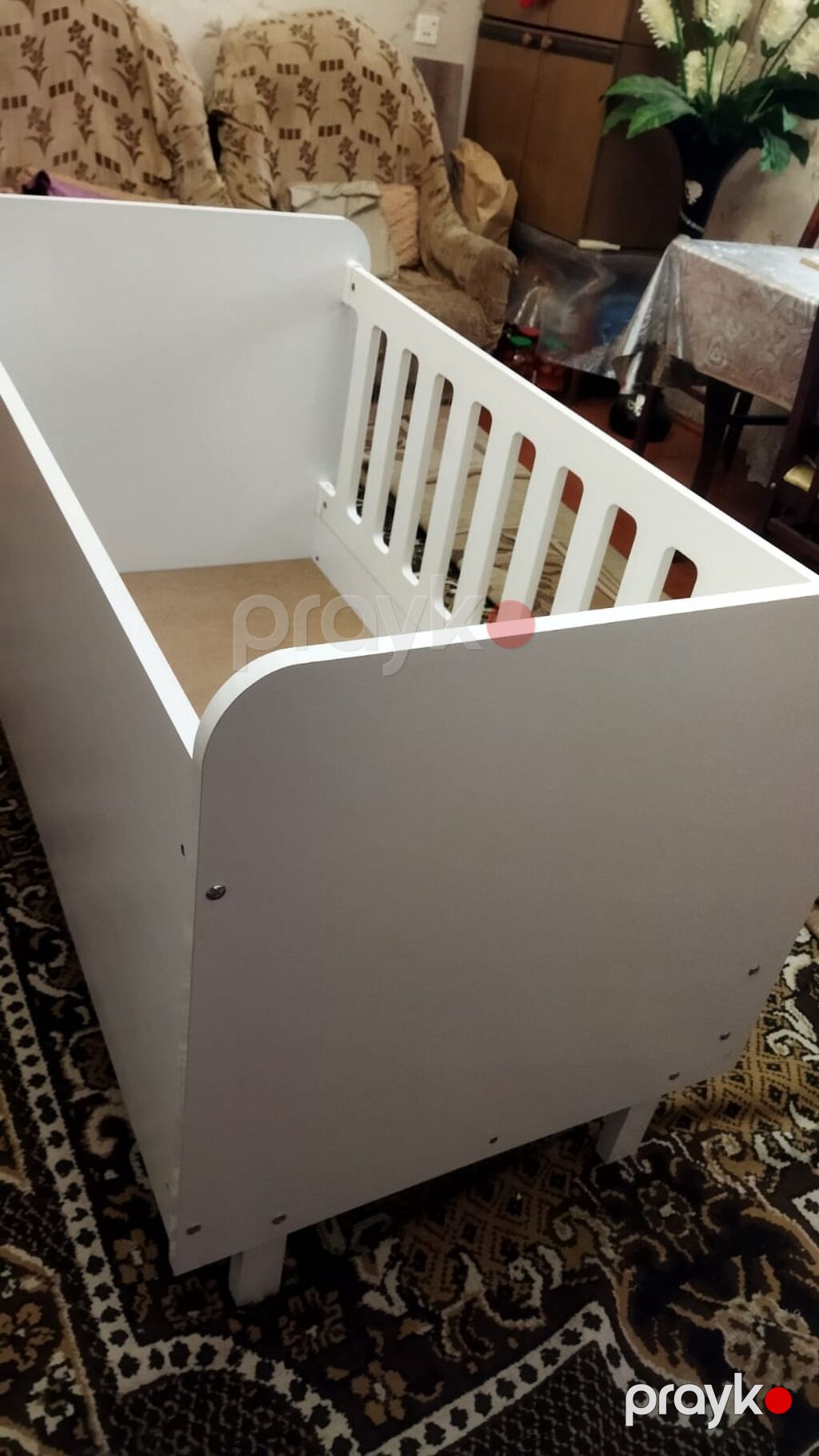 Oğlan və qız üçün, İşlənmiş, Dördbucaq, Beşik, Dəstsiz, Matras ilə, Yellənmə mexanizmsiz — Bəşikləri, Bakı (4)