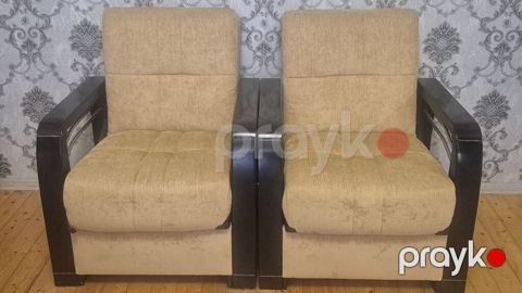 Yumşaq mebel dəsti – 3 yerlik divan + 2 ədəd kreslo - Üslub — Bakı