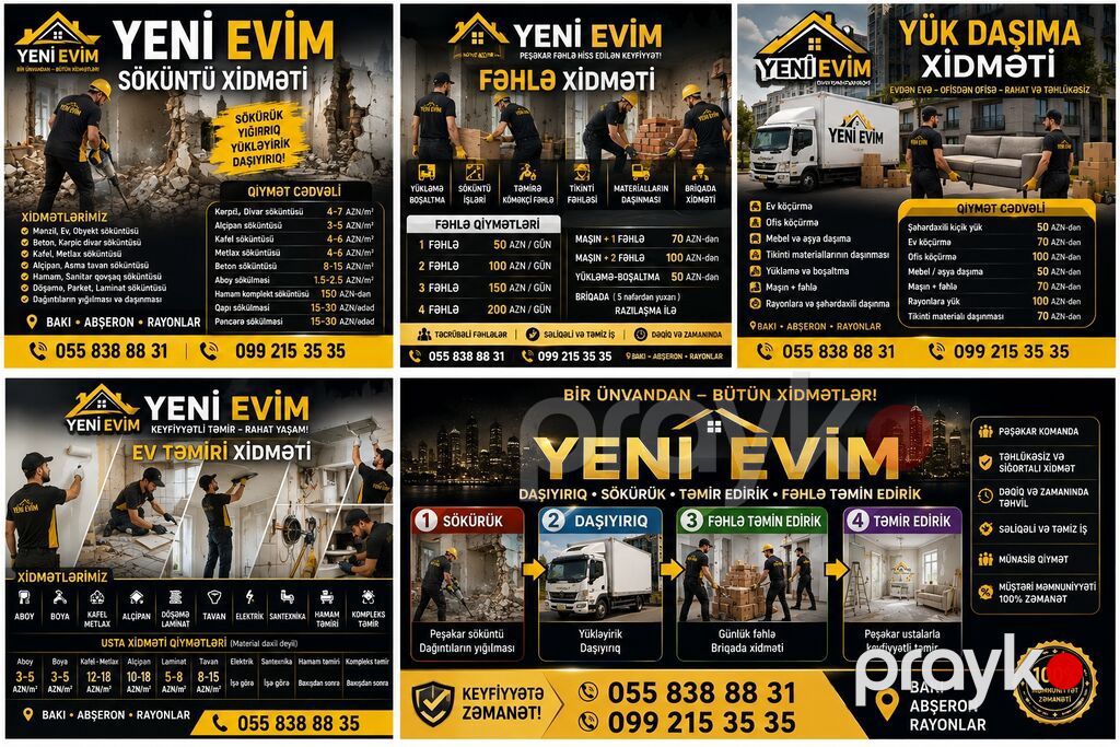 “Yeni Evim Xidmətləri” – Elektrik və Təmir həlləri Elektrik işləri — Elektrikçi xidmətləri, Masazır (6)