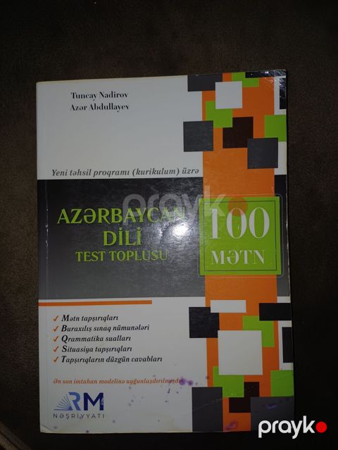Məhsul: “Azərbaycan dili – Test Toplusu (100 mətn)” Müəlliflər — Bakı